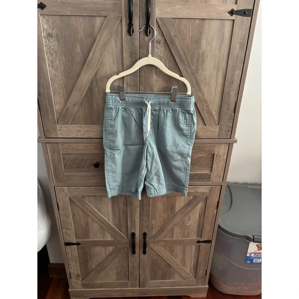Old Navy Boys Size M 8 Pull On Shorts Bundle Khaki Gray Sage Green 3 Pack